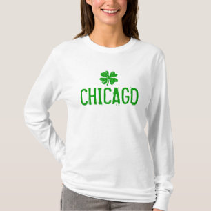 Camisa do Dia de São Patrício de Chicago com tre