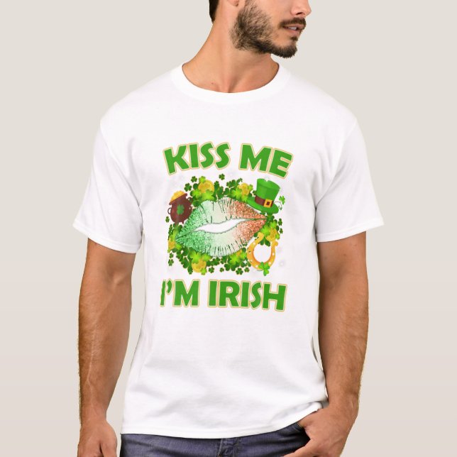 CAMISA DO DIA DE SÃO PATRÍCIO ENGRAÇADA (Frente)