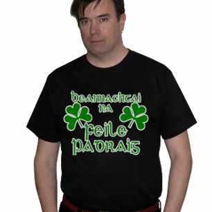 Camisa do dia de St Patrick gaélico irlandês