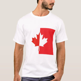 Camisa do Dia do Canadá - Folha de Mapeamento Verm