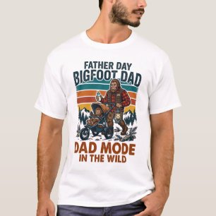 Camisa do Dia do Pai Bigfoot Pai Lenda do Acampame
