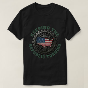 Camisa do Dia do Trabalho da República de Engrenag