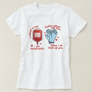 Camisa do Dia dos Namorados da Enfermeira Humor