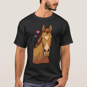 Camisa do Dia dos Namorados do Cavalo Coração Pône