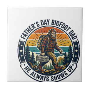 Camisa do Dia dos Pais Bigfoot Pai Camisa Divertid