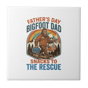 Camisa do Dia dos Pais Bigfoot Pai Criando Filhos