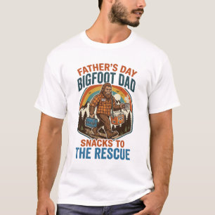 Camisa do Dia dos Pais Bigfoot Pai Criando Filhos
