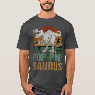Camisa do Dia dos Pais Poppopsaurus Rei Dinossauro