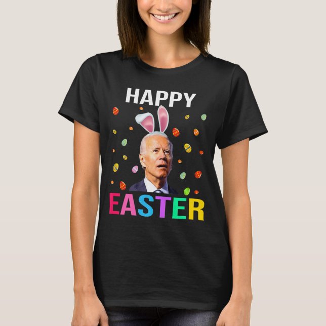 Camisa do Dia Feliz da Páscoa Funny Joe Biden Bunn (Frente)