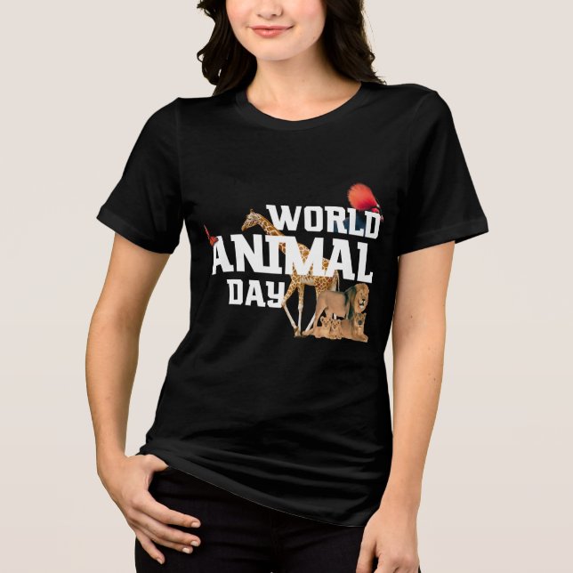 Camisa do Dia Mundial do Animal (Frente)