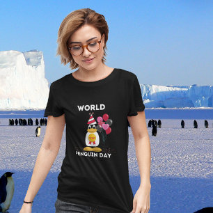 Camisa do Dia Mundial do Pinguim Feriado de 25 de