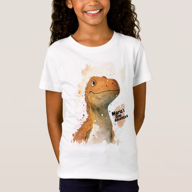Camisa do Dinossauro Gótico Personalizado (Frente)