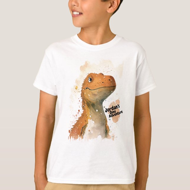 Camisa do Dinossauro Gótico Personalizado (Frente)