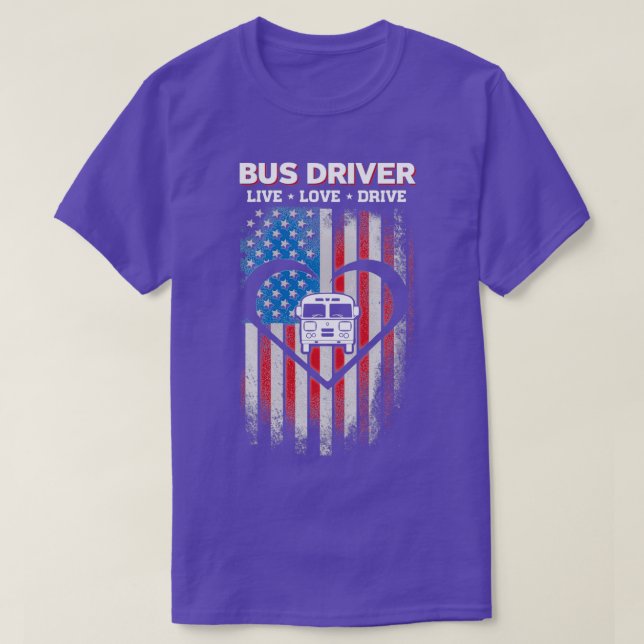 Camisa do driver do Live Love Bus (Frente do Design)