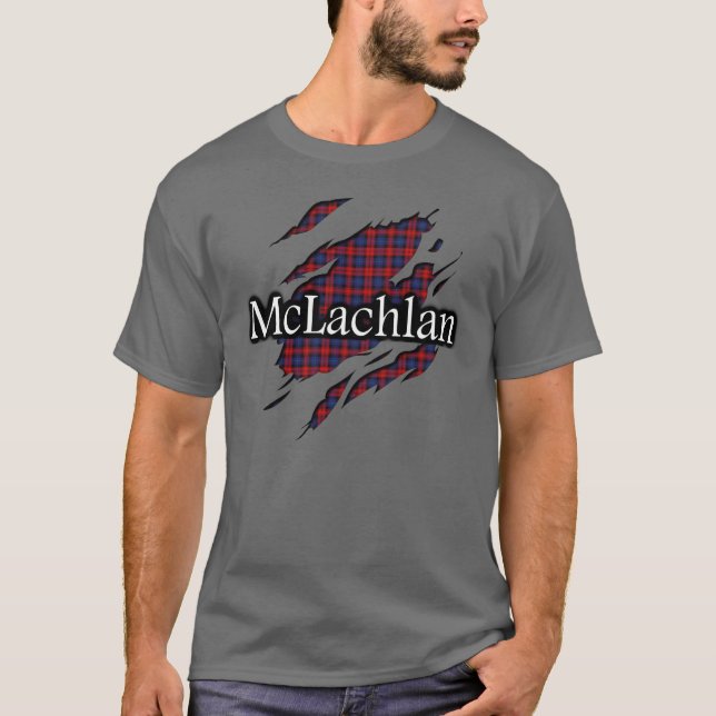 Camisa do espírito do Tartan de MacLachlan (Frente)