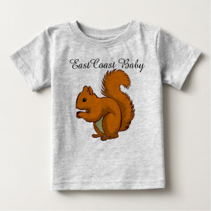 Camisa do esquilo do bebê da costa leste