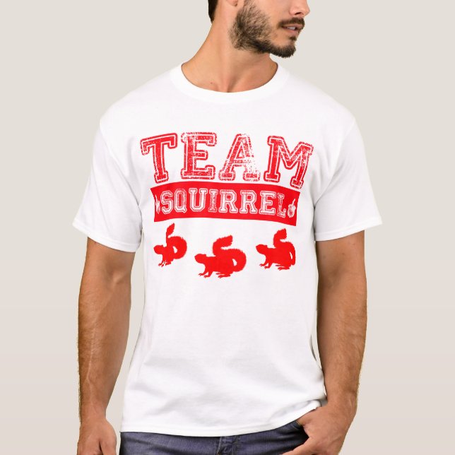 Camisa do esquilo T da equipe (Frente)