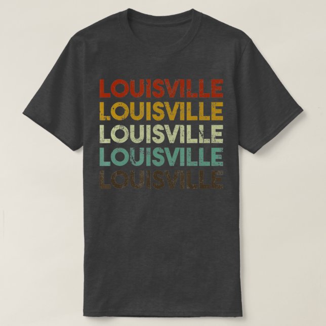 Camisa do Estado do Kentucky Louisville Tirt (Frente do Design)