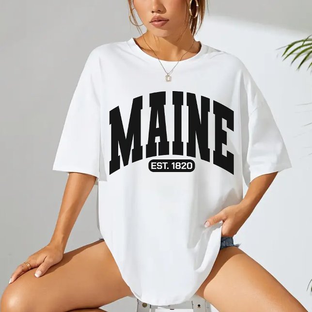 Camisa do Estado do Maine, Presente de Férias no D (Maine shirt, vintage Maine shirt, Maine state t-shirt, patriotic Maine tee, Maine girl shirt)