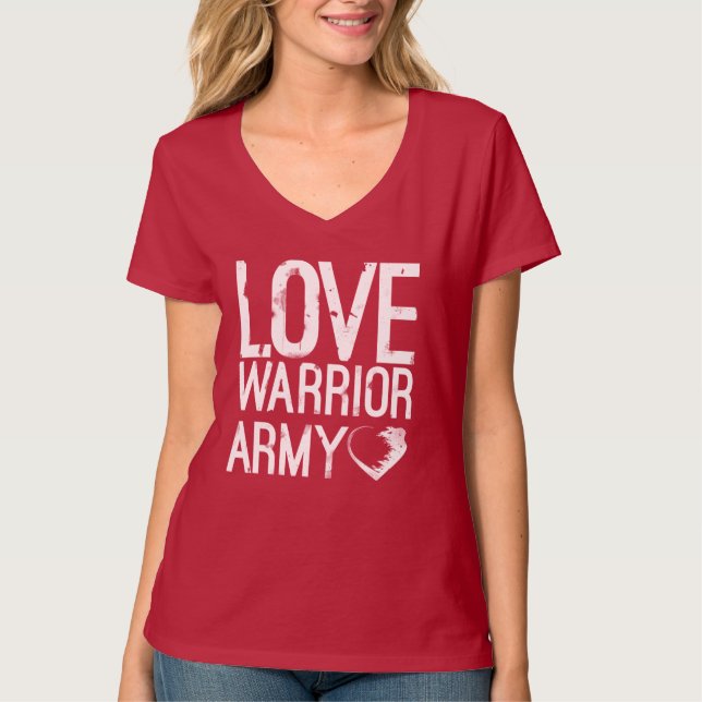 Camisa do Exército do Guerreiro do Amor (Frente)