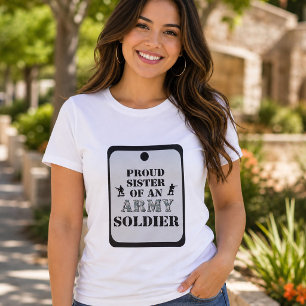 Camisa do Exército Irmã Orgânica Orgulhosa