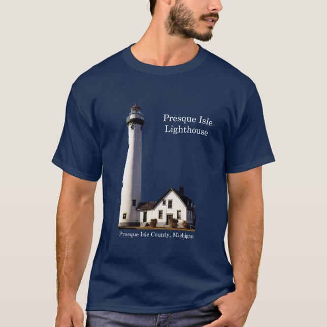 Camisa do farol de ilha fechada (Frente)
