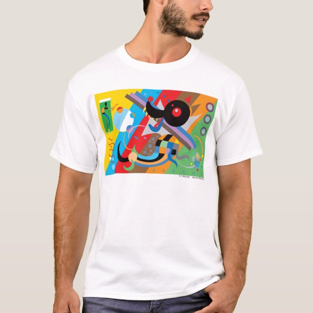 Camisa do filhote de cachorro de Kandinsky (Frente)