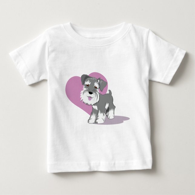 Camisa do filhote de cachorro do Schnauzer (Frente)