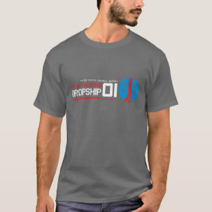 Camisa do filme T de Dropship Sci Fi