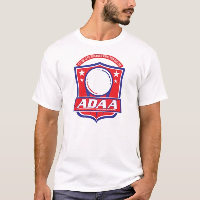 Camisa do filme T do culto de ADAA Dodgeball (Frente)
