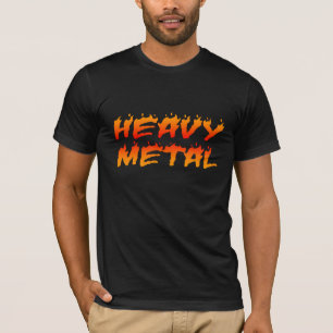Camisa do fogo do metal pesado