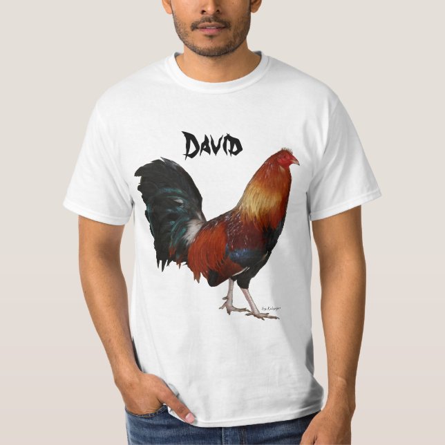 Camisa do galo de David (Frente)