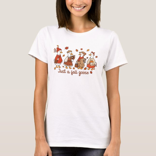 Camisa do Ganso de Outono | Camiseta Divertida de  (Frente)