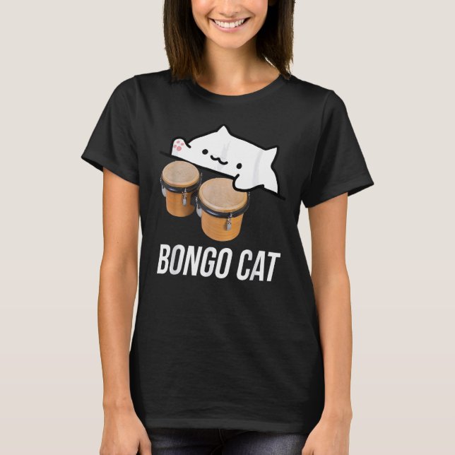 camisa do gato bongo com gato bongo (Frente)