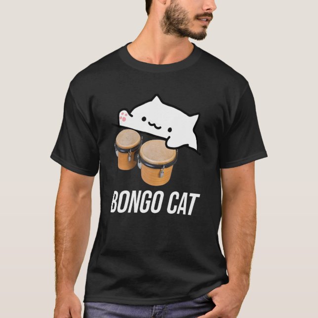 camisa do gato bongo com gato bongo (Frente)