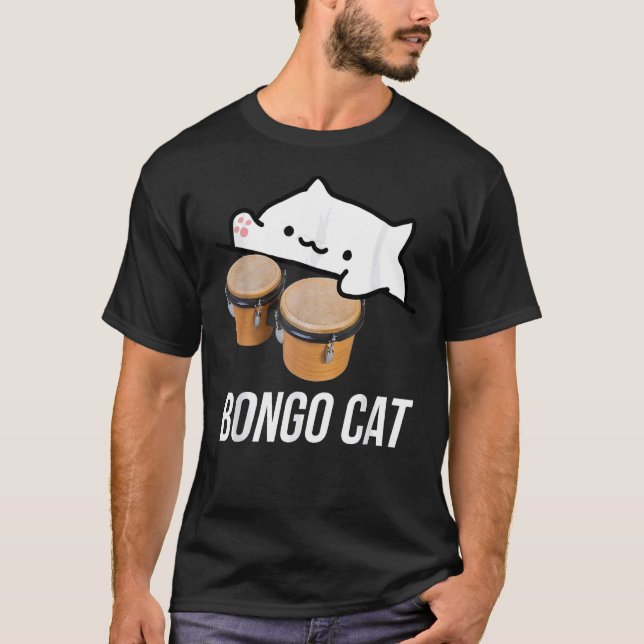 camisa do gato bongo com gato bongo (Frente)