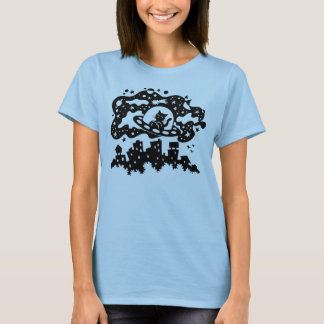 Camisa do gato do espaço