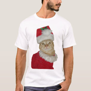 Camisa do gato do papai noel