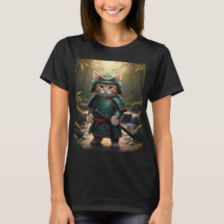 Camisa do Gato Samurai Verde