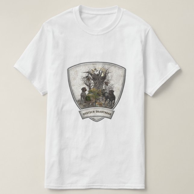Camisa do German Wirehaired Pointer (Frente do Design)