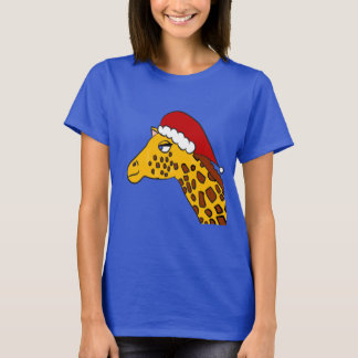 Camisa do girafa do Natal