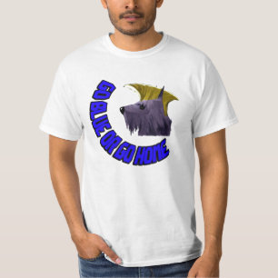 camisa do #GOBLUEORGOHOME (design por