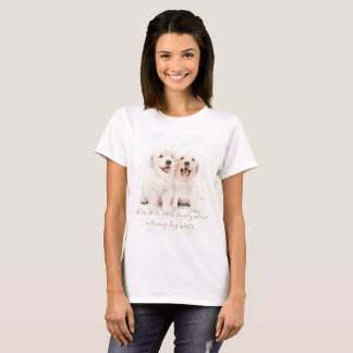 Camisa do golden retriever com citações