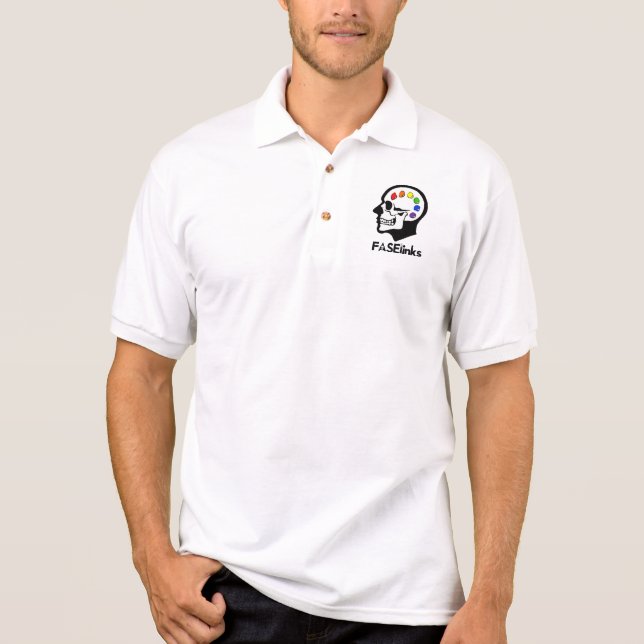 Camisa do golfe dos homens de FASElinks (Frente)