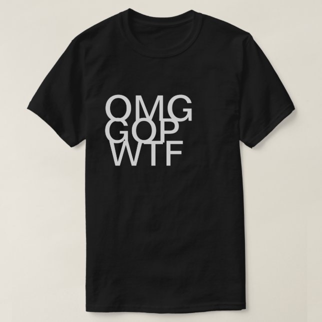Camisa do GOP WTF de OMG (Frente do Design)