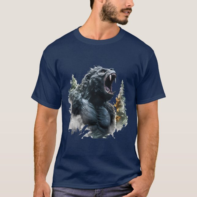 Camisa do Gorila Vida Selvagem para Entusiastas da (Frente)
