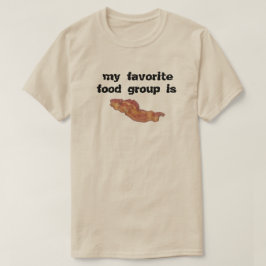 Camisa do grupo de alimentos favoritos Bacon