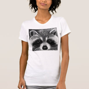 Camisa do guaxinim das mulheres