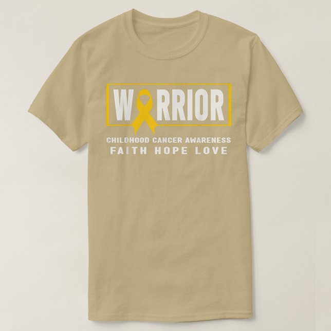 Camisa do Guerreiro Cancer infantil - Cancer infan (Frente do Design)