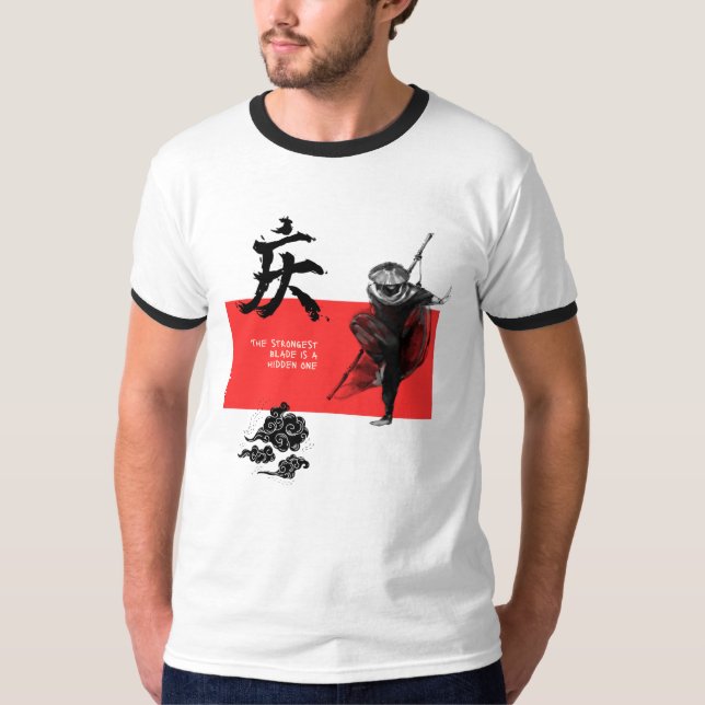 Camisa do Guerreiro Samurai da Lâmina Oculta – str (Frente)